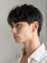 クオル 立川(QOL)&nbsp;ニュアンスセンターパートニュアンスパーマ刈り上げメンズパーマ