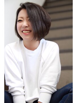 マティーナ ヘアー 池袋(Matina hair) 【カッコ可愛い☆ダークグレージュボブ】　Matinahair