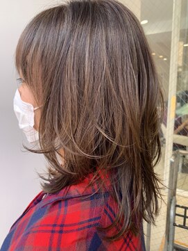 アッシュ 元住吉店(Ash) 大人のミディアムレイヤー×マロンベージュ