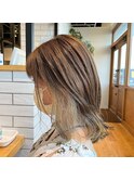 インナーカラーミルクティーベージュ
