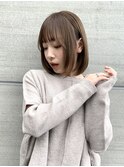 結べる長さの軽めボブ