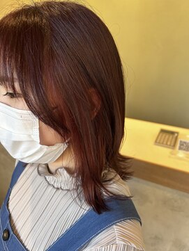 ミリィ 四日市(mily) ピンクブラウン×ピンクイヤリングカラー