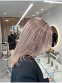 切りっぱなしボブ/美髪/ピンクブラウン[栄駅/矢場町駅]