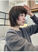 ブリーチなしカラー　艶カラー　イルミナカラー　イエベ秋