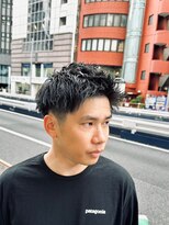 スカット 新宿(Sucut)&nbsp;ダークアッシュ/カルマパーマ/ベリーショート<理容室>[新宿]