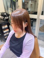 ロンドエニカ 大宮(Lond enika)&nbsp;切りっぱなしボブエアリーロングピンクブラウン美髪のススメ