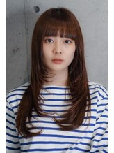 アクロス ヘアーデザイン 蒲田店(across hair design) うる艶ダークニュアンスストレートスタイル