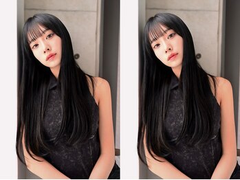 アンジェリカ JR奈良駅前店(ANGELICA)の写真/風になびくサラサラヘアで雨の日もストレスなし優秀スタイル♪【JR奈良/レイヤーカット/韓国風/髪質改善】