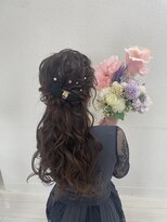 シュシュ(shushu)&nbsp;ハーフアップ♪