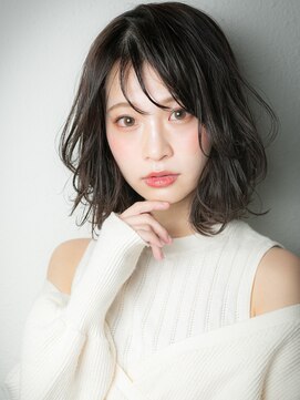 カバーヘア ブリス 上尾西口店(COVER HAIR bliss) 大人美人黒髪アッシュ抜け感美髪レイヤーカットu上尾30代40代