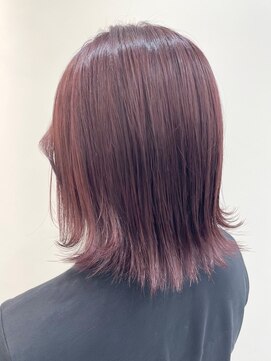 リコラックスビー(LICO LUXBE) ミディアム美髪バイオレット韓国ヘア顔周りレイヤー☆