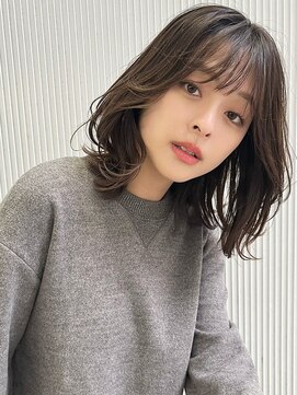 オリンテ バイ レシッド 表参道(orente by rcid) 顔周りレイヤーミディアム髪質改善酸性ストレートグレージュ前髪