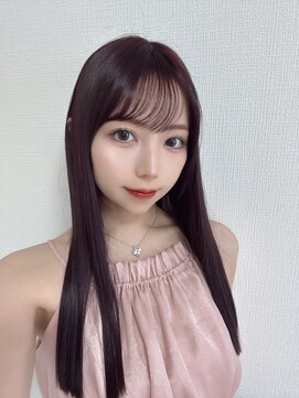 リト(riTo) 20代30代くびれヘアレッドカラー韓国レイヤーロング透明感