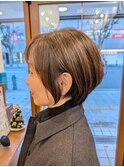 ショートヘア×白髪ぼかしカラー【担当杉本】