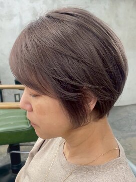 ハーシーバイアポロ 相模大野(HERSHE by apollo) カット/ホワイトグレージュ/レイヤーカット/チェリーブラウン