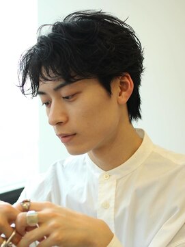 フェザーパーマ/メンズパーマ/大人男子/池袋メンズカット