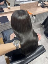 モク(mok)&nbsp;暗髪透明感カラーアッシュグレージュ