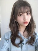 大人かわいい韓国風シースルー前髪20代30代40代◎