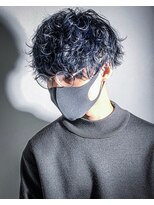 ジゼル(gisele)&nbsp;（石川）ブルーブラックパーマ風スタイル