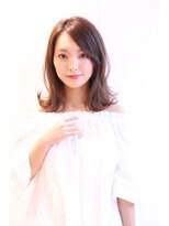 ワールドビューティビバルト 宝塚店(WORLD BEAUTY VIVALTO)&nbsp;30代40代小顔ふんわりくびれ無造作カールひし形Cカーブセミディ