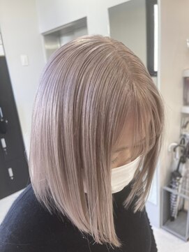 ペレ 渋谷(PELE) K8_ホワイトミルクティーベージュ ブリーチ2~3回