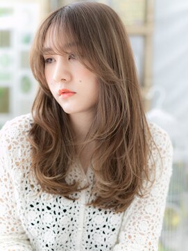 カバーヘアアンドスパ ブリス 浦和(COVER HAIR&SPA bliss) センターパートインナーカラーウェーブ巻きa浦和20代30代40代