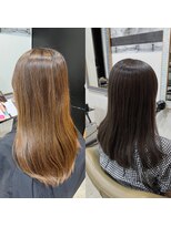 ディッシュ 五反田(dish)&nbsp;五反田美容院☆ダークグレージュで透明感ヘア、色持ちいい