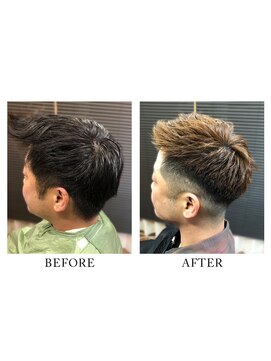 ヘアーメイク クーラ 行橋店(Hair make CURA) 無造作マッシュメンズショート☆ツーブロックアッシュブラウン