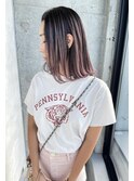★ラベンダーピンクのエアタッチバレイヤージュ★