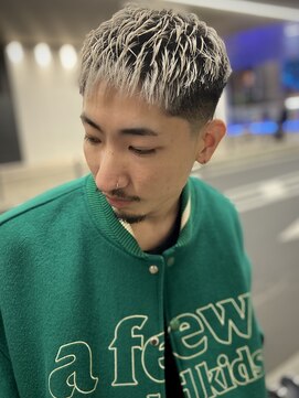 ヒロギンザ 大阪本店(HIRO GINZA) スキンフェード×ホワイトカラー