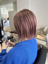 オルメント 天満 南森町(ORL'MENT)&nbsp;20代30代40髪質改善ナチュラルボブ透明感 ピンクアッシュ