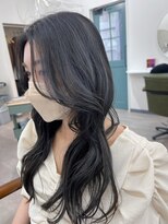 ヒョンミョン ライズバイレボ 取手店(hyon myon/RISE by REVO)&nbsp;レイヤーカット/デザインカラー/オリーブベージュ[取手/取手駅]