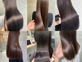 ミリー 梅田店(milly)の写真/【髪質改善サイエンスアクアやAujuaインメトリィ取扱い】 一人一人の髪の状態に合わせてプロが髪質改善◎