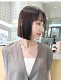 切りっぱなし_タッセルボブ_ミニボブ