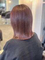 ケリーアン 太田(kelly.un)&nbsp;レッドブラウン / 切りっぱなしボブ / ロブ / ブリーチなし