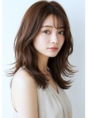 セミロング×レイヤー