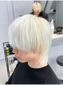 ボブルフ/ネビージュ/小顔/ワンレン/スモーキーアッシュ[渋谷駅]