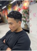 リバースパーマ　ナチュラルフェード