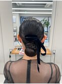 艶っとタイトシニヨンアレンジ【清板】