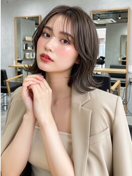 グルグル 秋葉原店(GULGUL)の写真/大人気の韓国風顔まわりレイヤーカットで、トレンド感と小顔効果を同時に叶える*[秋葉原駅/髪質改善]