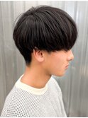 黒髪マッシュナチュラルマッシュメンズヘア韓国ツーブロック