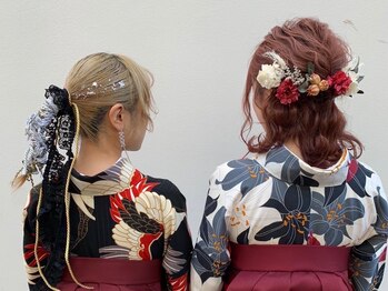 マジコ 下北沢本店(Magico)の写真/［下北沢］特別な日はMagico◇大切な日を華やかに彩る着付けに♪［ブリーチ/ダブルカラー/インナーカラー］