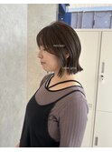 ミニボブ×オリーブグレージュ♪