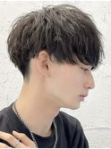 大分メンズカット刈り上げツーブロックレイヤーマッシュ無造作