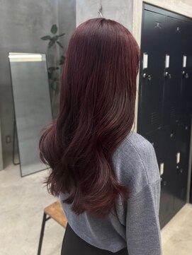 テトヘアー(teto hair) ブリーチなし 暖色 ピンクレッド ワンホン