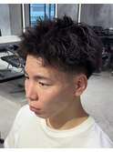 スパイキーピンパーマ