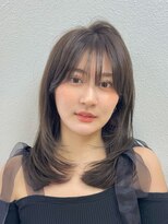 ディフィーノ 赤坂(DIFINO)&nbsp;ミディアムレイヤー/オリーブグレージュ/ワンホンレイヤー