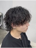 グランジサーフカールパーマツイストシャドウパーマローライト