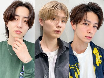 リベルテ グリット(Liberte Grit)の写真/メンズのスペシャリストが創る<メッシュカラー>でワンランク上の仕上がり☆ブリーチカラーも◎[メンズ]