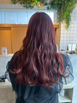 マッシュ グランバーズ 布施(MASHU GRANDVASE) 【東大阪布施】ブリーチなしチェリーレッド